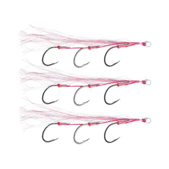 Vexed Flashy Triple Assist Rig 3 Pack, Pink Glow, bcf_hi-res
