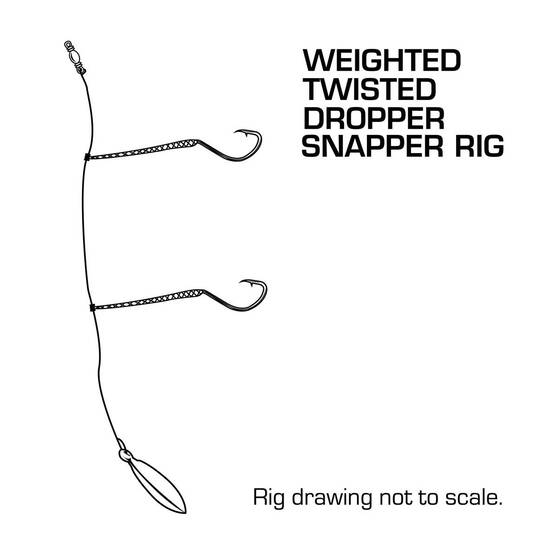 Pryml Weighted Twisted Dropper Snapper Rig | BCF