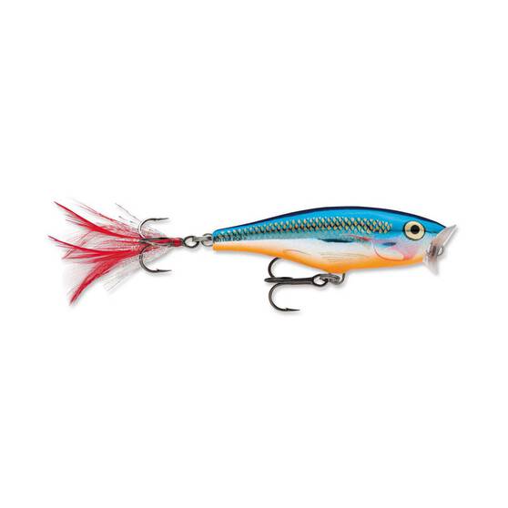Rapala Skitter Pop Surface Lure 5cm Silver Blue, Silver Blue, bcf_hi-res