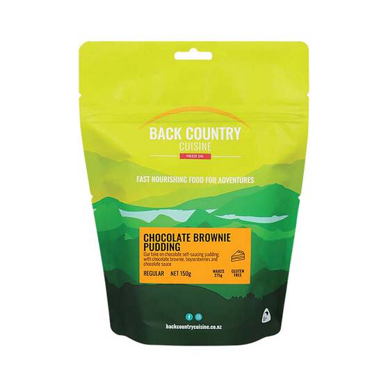 Back Country Cuisine Freeze Dried Chocolate Brownie Pudding 1 Serve, , bcf_hi-res