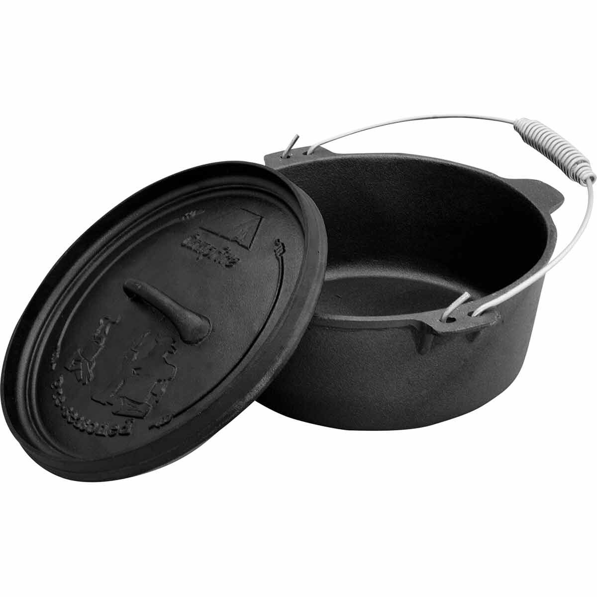 Campfire Pre Seasoned Cast Iron Camp Oven 4.5 Quart BCF
