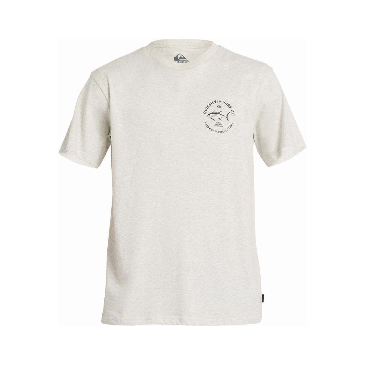 Quiksilver Men&rsquo;s Drag Short Sleeve Tee Light Grey Heather M, Light Grey Heather, bcf_hi-res