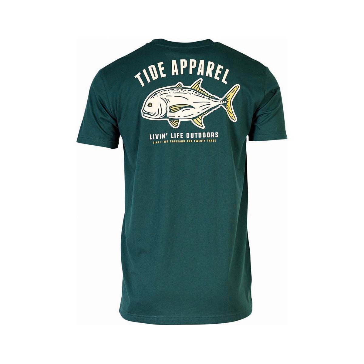 Tide Apparel Men's Trevally Short Sleeve Tee Olive S, Olive, bcf_hi-res