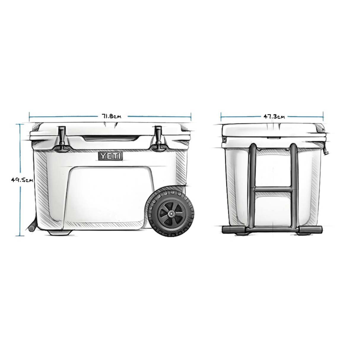 Yeti 2025 55 dimensions