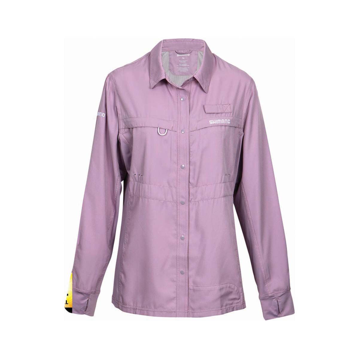 Shimano Women's Pro Vented Fishing Shirt Orchid Hush 8, Orchid Hush, bcf_hi-res