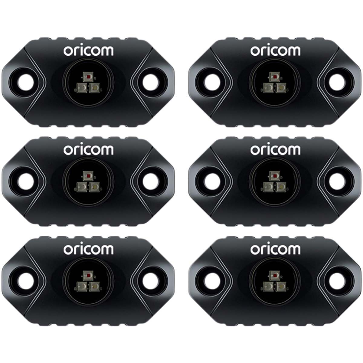 Oricom LED RGB Rock Lights 6 Pack, , bcf_hi-res