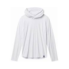 YETI® Women’s Hooded Ultra Lightweight Sunshirt White XS, White, bcf_hi-res