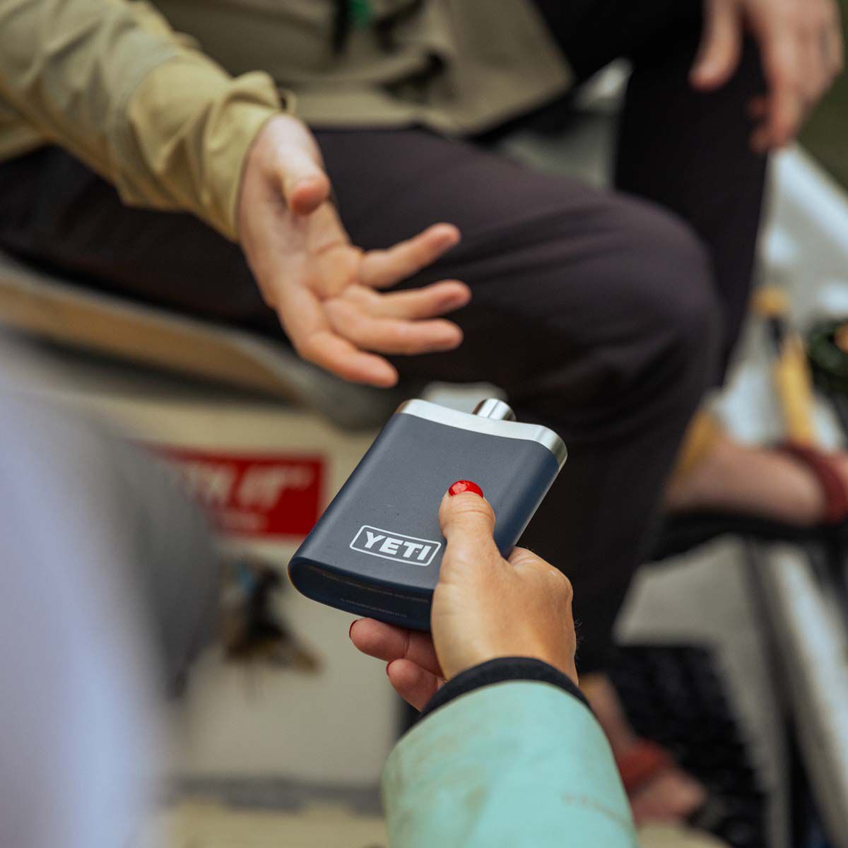 YETI&reg; Rambler&reg; Flask Black, Black, bcf_hi-res