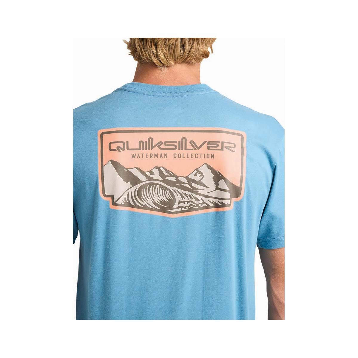 Quiksilver Men&rsquo;s Ground Swells Short Sleeve Tee, Airforce Blue, bcf_hi-res