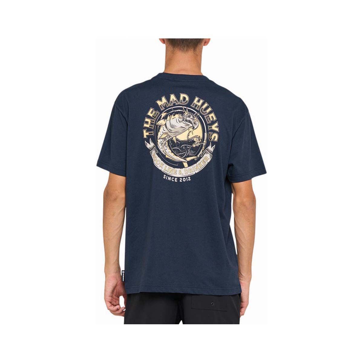 The Mad Hueys Men's Keeping It Reel Short Sleeve Tee Navy S, Navy, bcf_hi-res