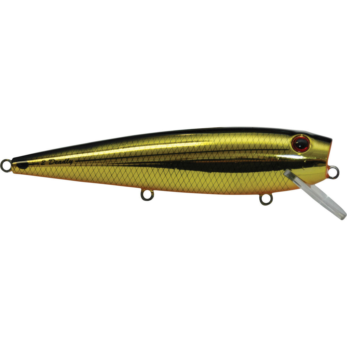 Killalure 2Deadly Hard Body Lure 60mm Gold Black, Gold Black, bcf_hi-res