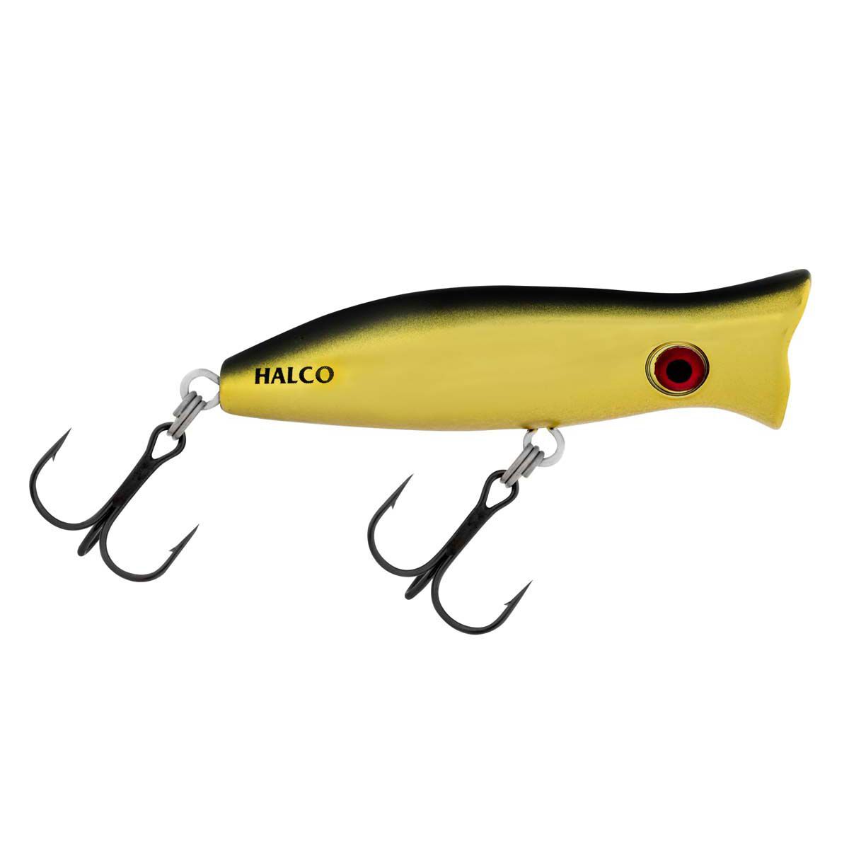 Halco Roosta Popper Surface Lure 60mm Chrome Gold Black, Chrome Gold Black, bcf_hi-res