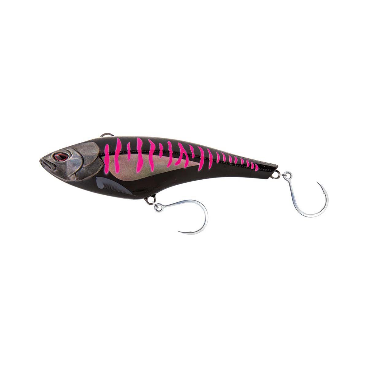 Nomad MadMacs Hard Body Lure 200mm Black Pink Mackerel, Black Pink Mackerel, bcf_hi-res