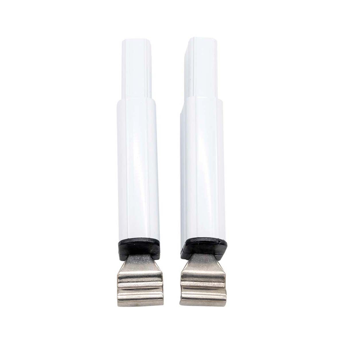 Aussie Traveller Anti-Flap Kit End Extensions 100mm White, White, bcf_hi-res