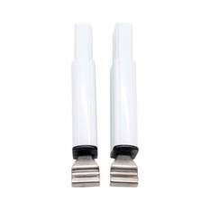 Aussie Traveller Anti-Flap Kit End Extensions 100mm White, White, bcf_hi-res