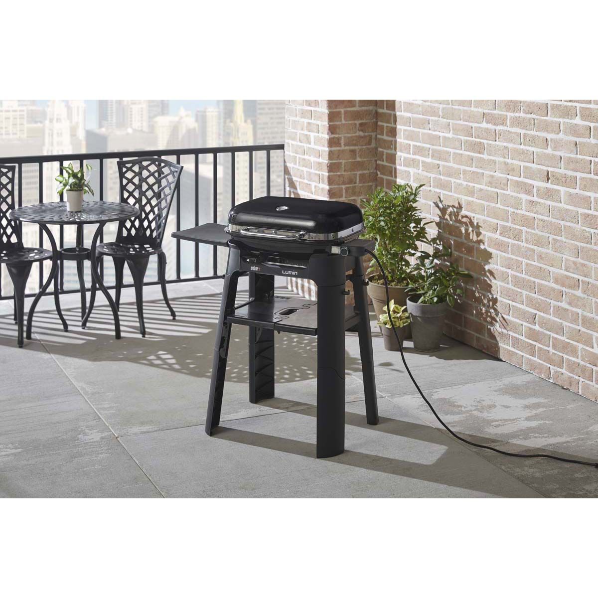 Weber Lumin BBQ Stand with Side Table, , bcf_hi-res