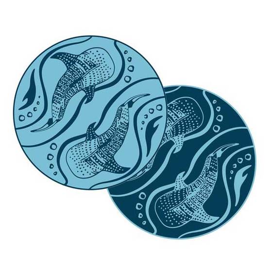 Affordable Camping Mats Round Outdoor Mat 3m Whale Shark, , bcf_hi-res