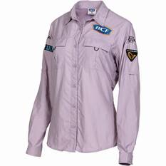 BCF Women's Long Sleeved Fishing Shirt Orchid 8, Orchid, bcf_hi-res
