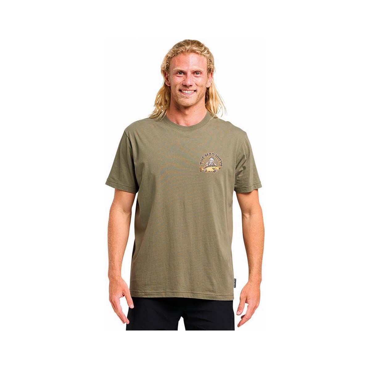 The Mad Hueys Men&rsquo;s Size Matters Short Sleeve Shirt, Olive, bcf_hi-res