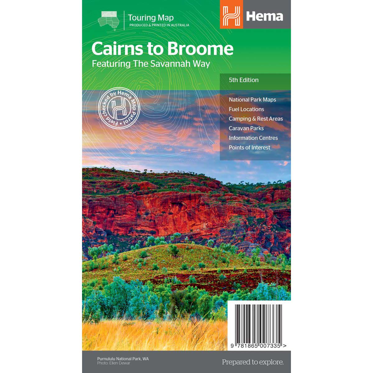 Hema Map Savannah Way - Cairns to Broome Map, , bcf_hi-res