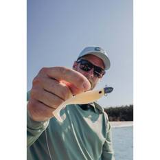 Nomad Live Ops Dozer Minnow Soft Plastic Lure 4in Chartreuse Tiger, Chartreuse Tiger, bcf_hi-res