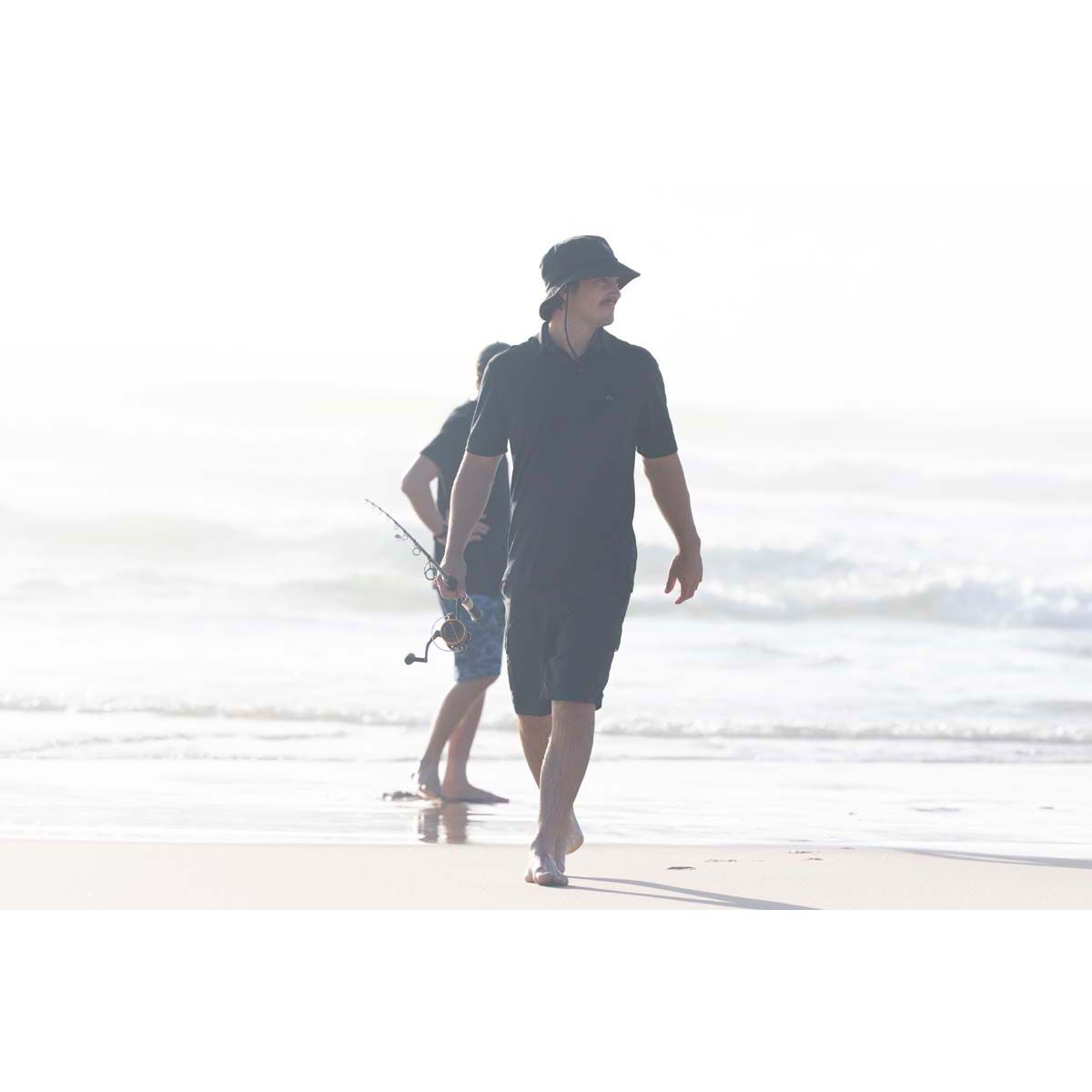 Quiksilver Waterman Men's Water 2 Polo, Black, bcf_hi-res