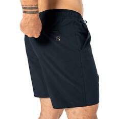 Oakley Men’s Elements Packable Hybrid Shorts 17in, Blackout, bcf_hi-res
