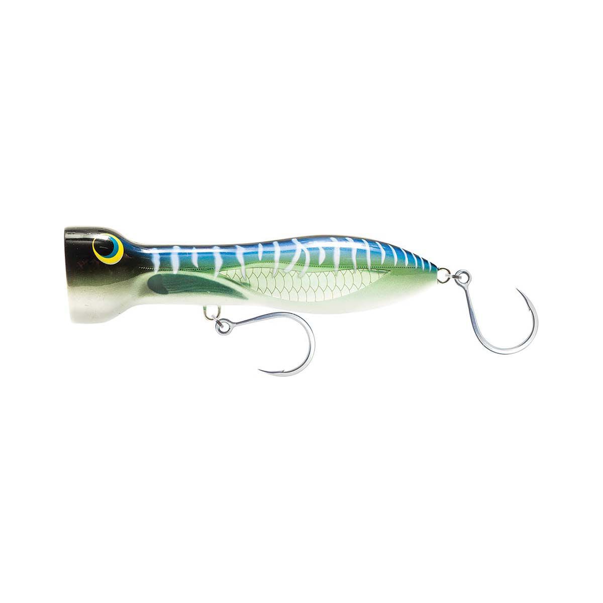 Nomad Chug Norris Surface Popper Lure 120mm Spanish Mackerel, Spanish Mackerel, bcf_hi-res