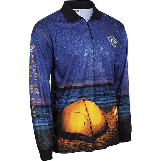 BCF Men’s Milky Way Fishing Shirt, Navy, bcf_hi-res