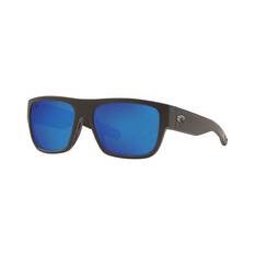 Costa Sampan Men's Sunglasses Black with Blue Lens, , bcf_hi-res