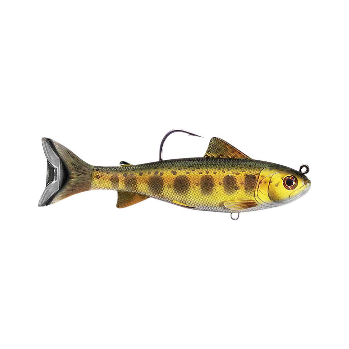 Livetarget Trout Parr Swimbait Lure 4in Gold Olive BCF