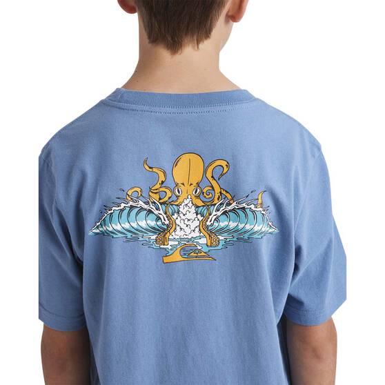 Quiksilver Youth Octo Pits Tee, Blue, bcf_hi-res