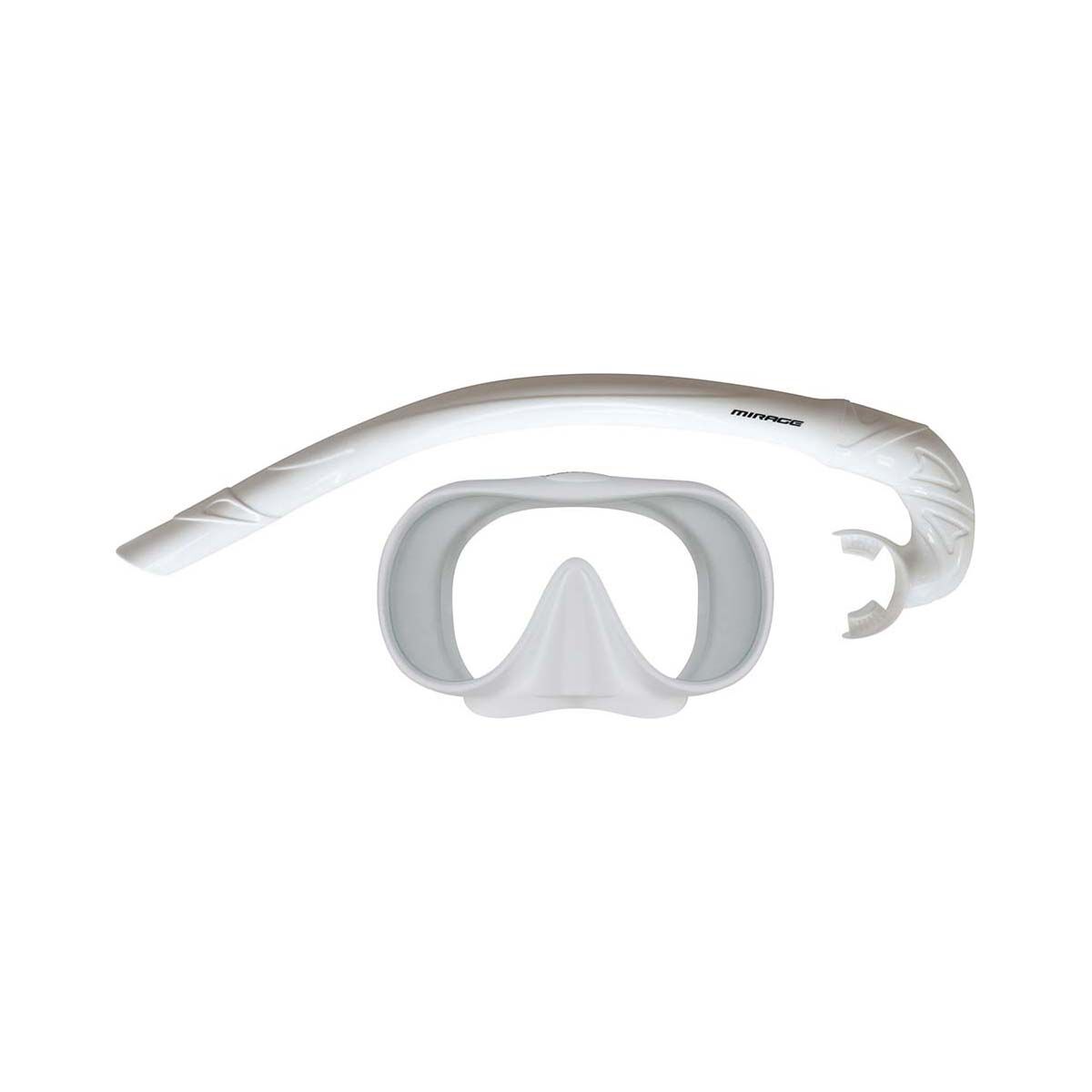 Mirage Sunsets Mask and Snorkel Combo White, White, bcf_hi-res