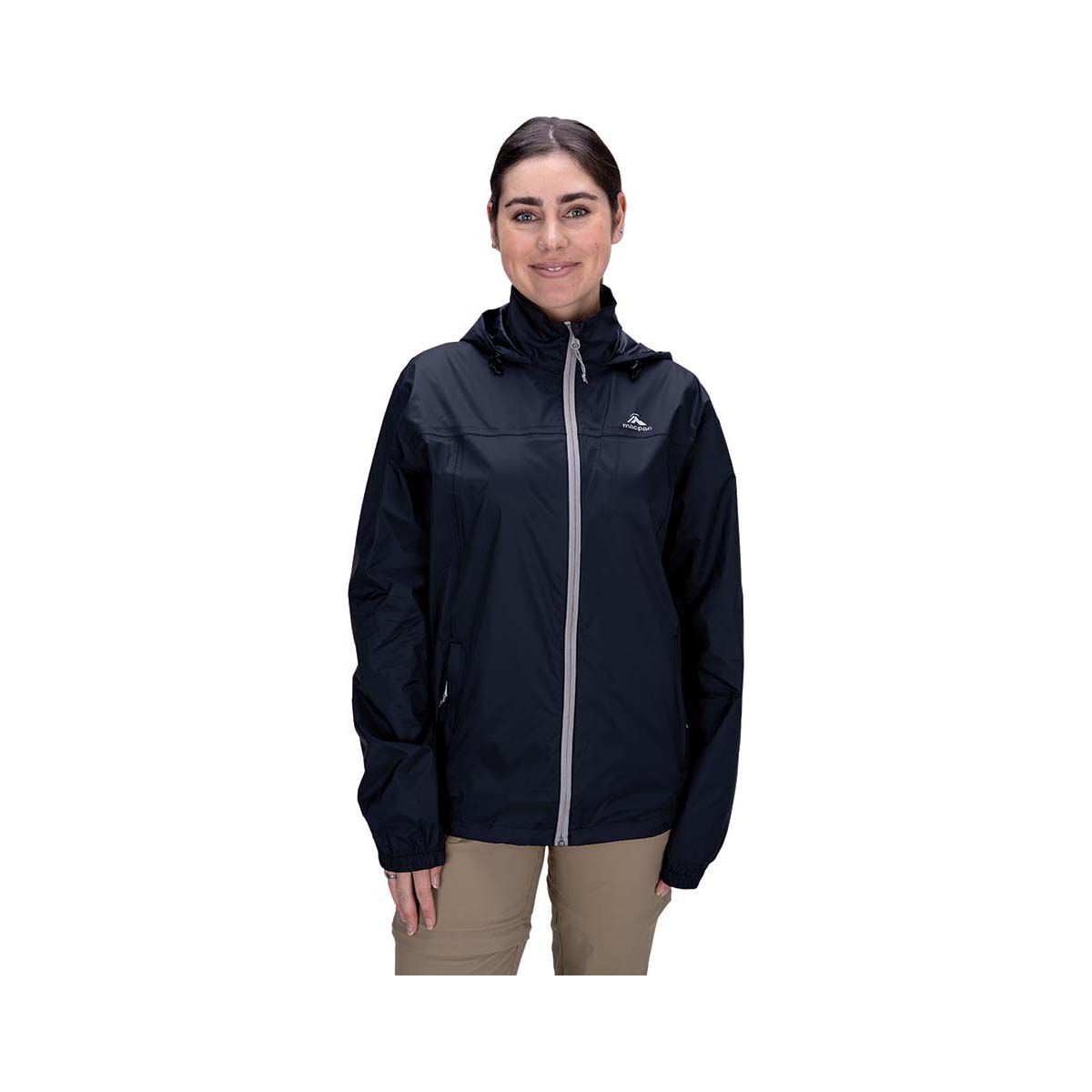 Macpac Unisex Pack-It Rain Jacket, Black, bcf_hi-res