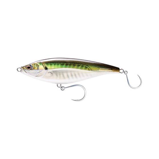Nomad Madscad Sinking Stickbait Lure 115mm Olive Back Shad, Olive Back Shad, bcf_hi-res