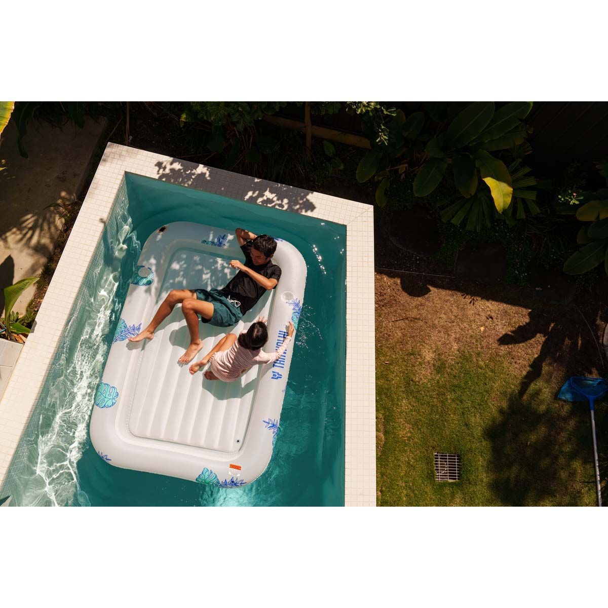 Tahwalhi Solar Light Up Lounger Pool Inflatable, , bcf_hi-res