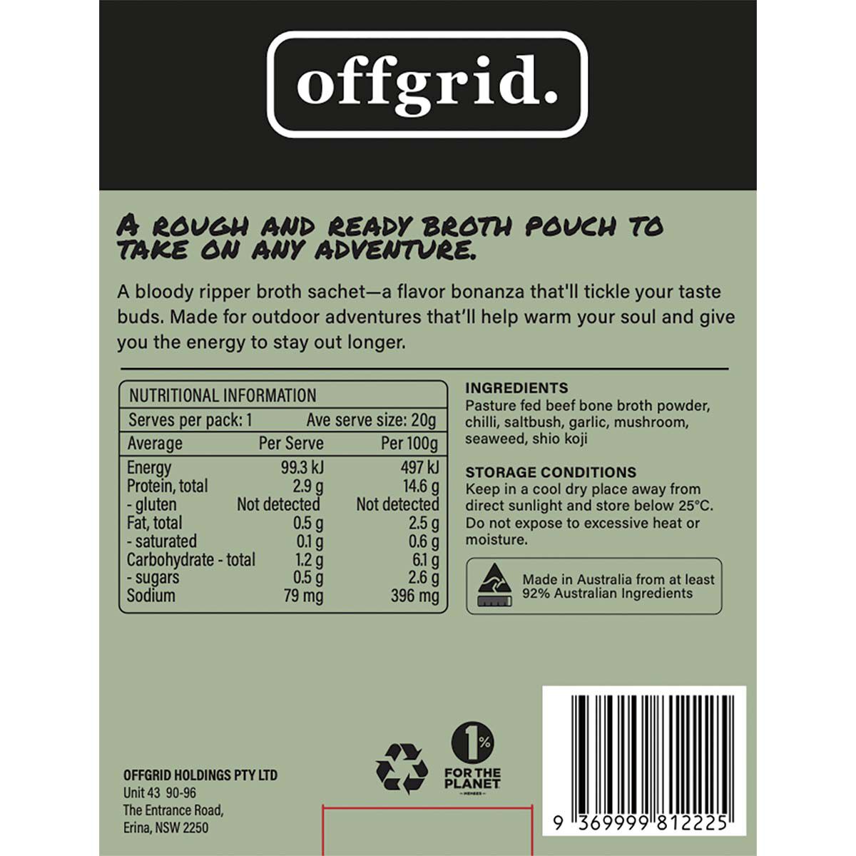 Offgrid Potatoes and Saltbush Heat and Eat Meal 300g, , bcf_hi-res