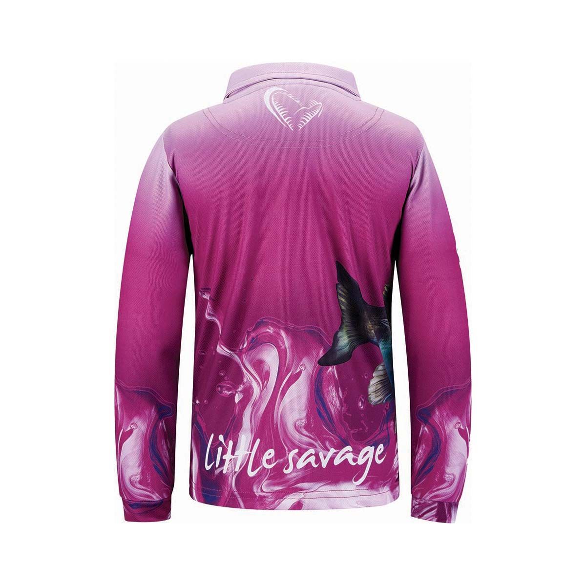 Savage Gear Kids' Little Savage Bream Fishing Shirt, Pink, bcf_hi-res