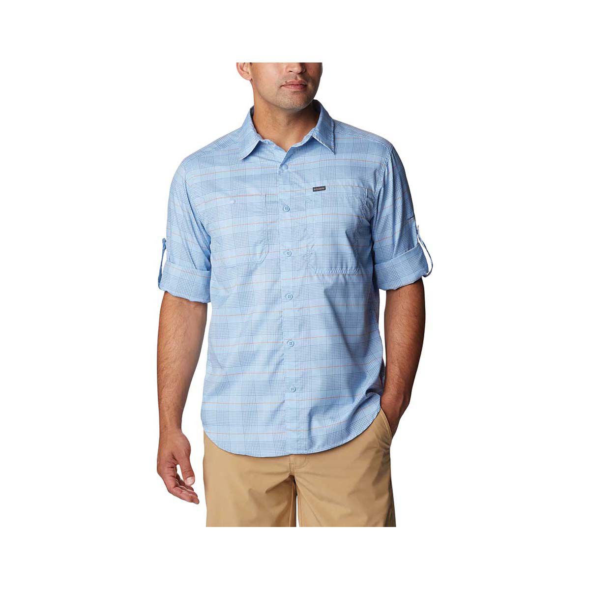 Columbia men's silver ridge online lite plaid long sleeve shirt