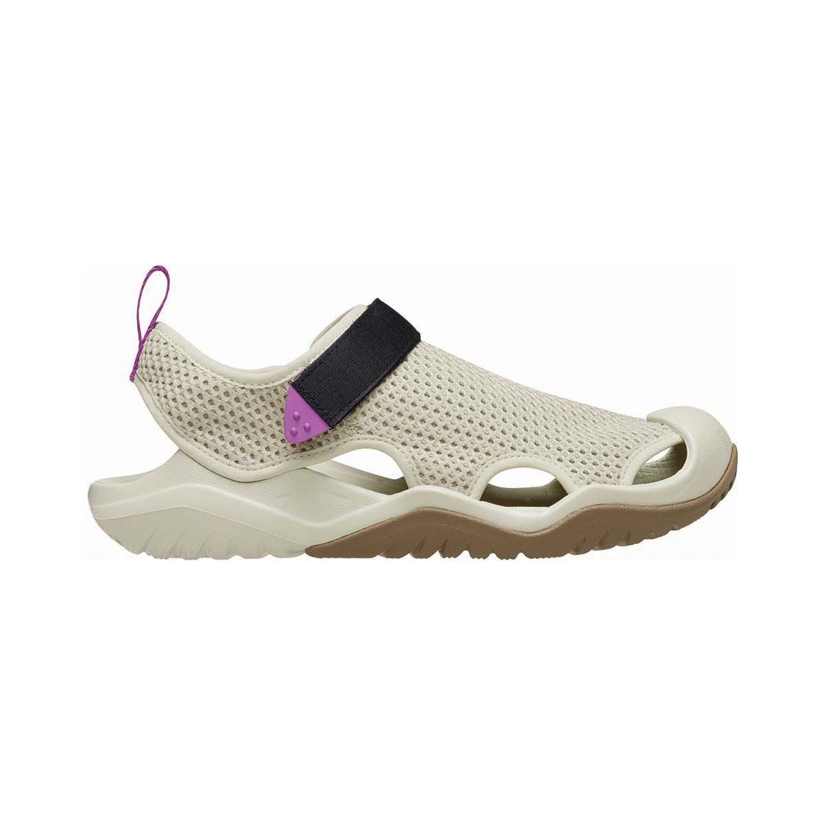 Crocs Men's Swiftwater Deck Sandals Moth M7, Moth, bcf_hi-res