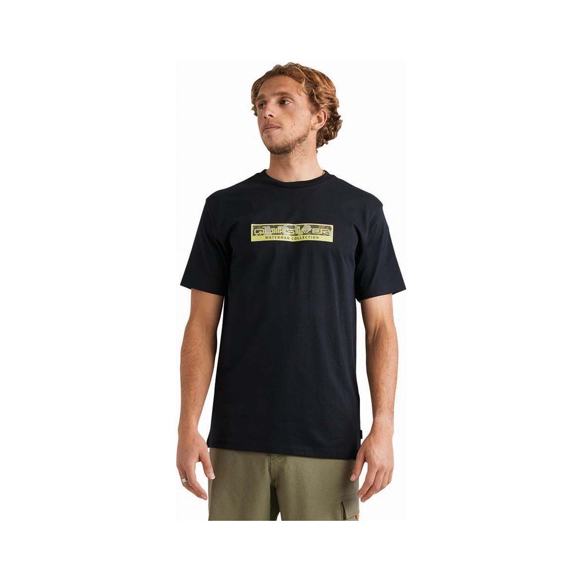 Quiksilver Men's Camouflage Short Sleeve Tee Black S, Black, bcf_hi-res