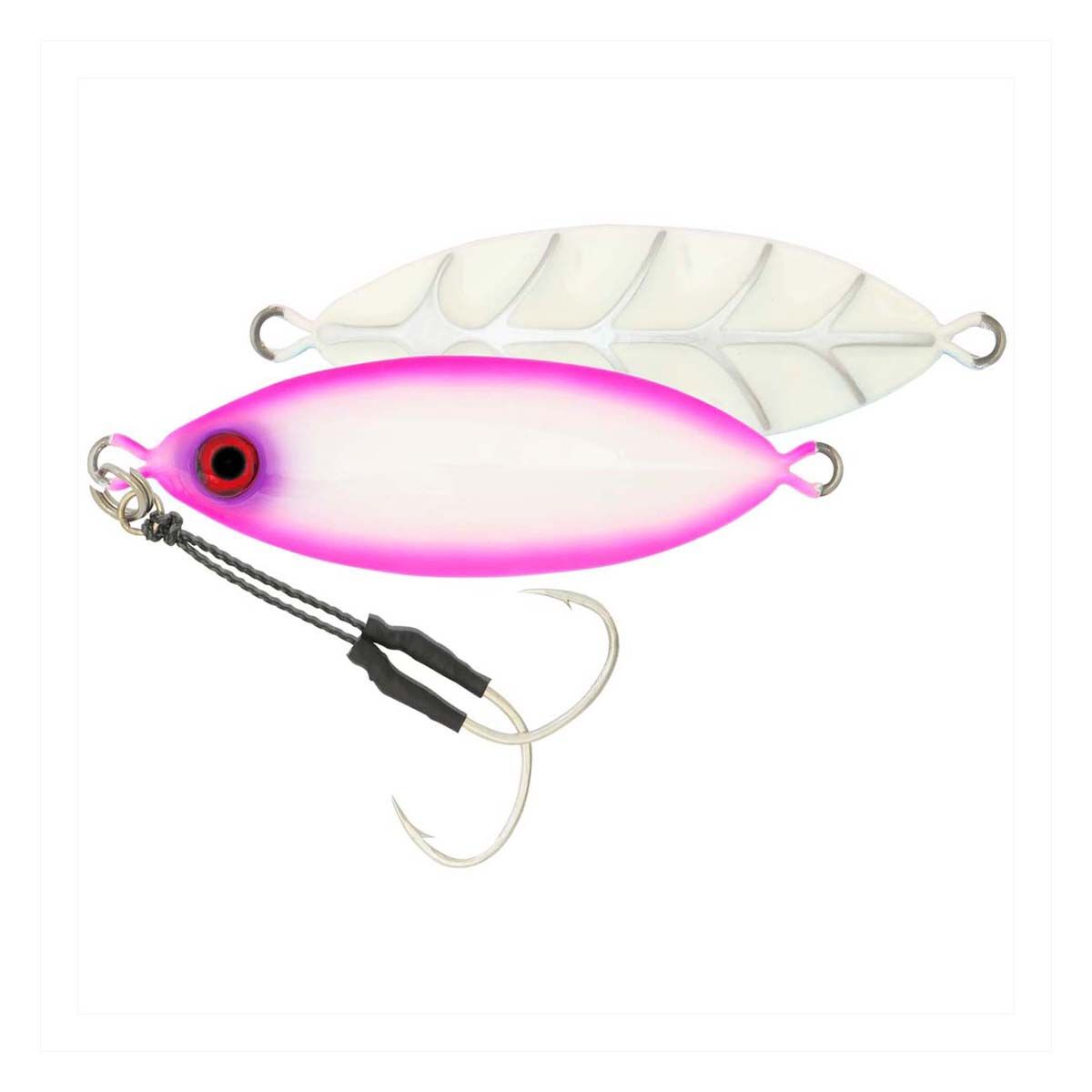Samaki Ribcage Slow Fall Jig Lure 60g Glowing Pink, Glowing Pink, bcf_hi-res