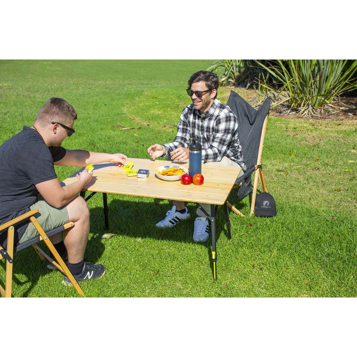Zempire Kitpac Pro Large Bamboo Camping Table, , bcf_hi-res