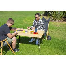 Zempire Kitpac Pro Large Bamboo Camping Table, , bcf_hi-res