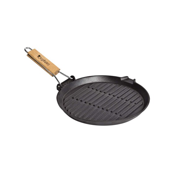 Campfire Cast Iron Round Griddle Frypan, Round Griddle Plate