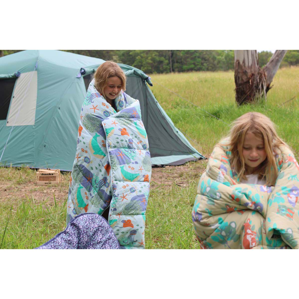 earth by Wanderer&reg; Kids Land Cotton 5.2&deg;C Sleeping Bag, , bcf_hi-res
