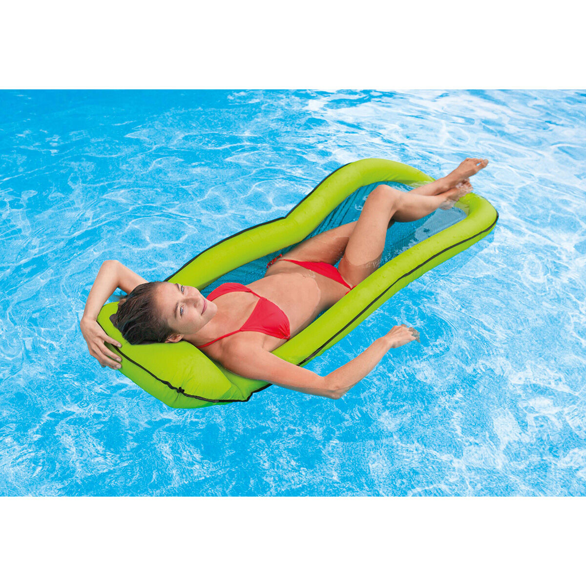 4x Schwimmschwimmstuhl Nudelnetz Adult Kids Pool Wasser Float Bed Ring Mesh 