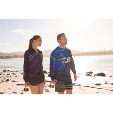 Daiwa Men's Hooded Fishing Shirt, Navy, bcf_hi-res