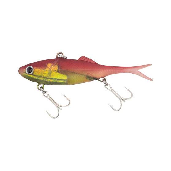 Berkley Shimma Shad Fork Tail Vibe Lure 100mm Nuclear Chicken, Nuclear Chicken, bcf_hi-res