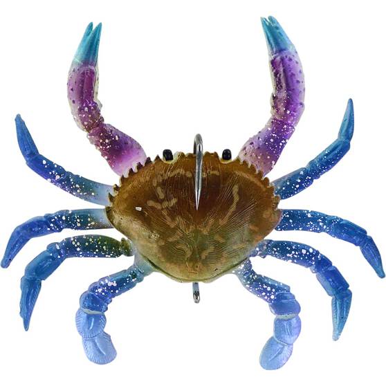 Chasebaits Smash Crab Junior Soft Plastic Lure 75mm Blue Swimmer, Blue Swimmer, bcf_hi-res